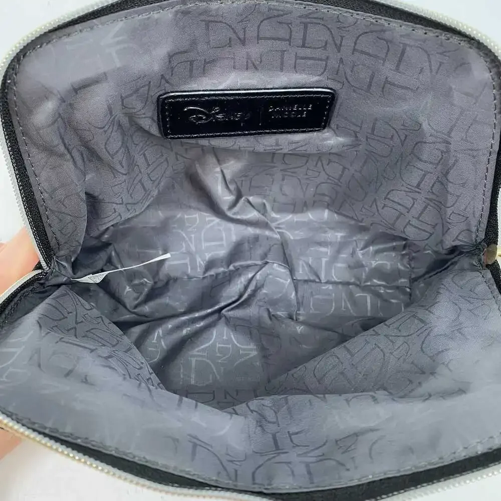 Danielle Nicole Black Glitter Cosmetic Pouch | Disney Gus & Cat